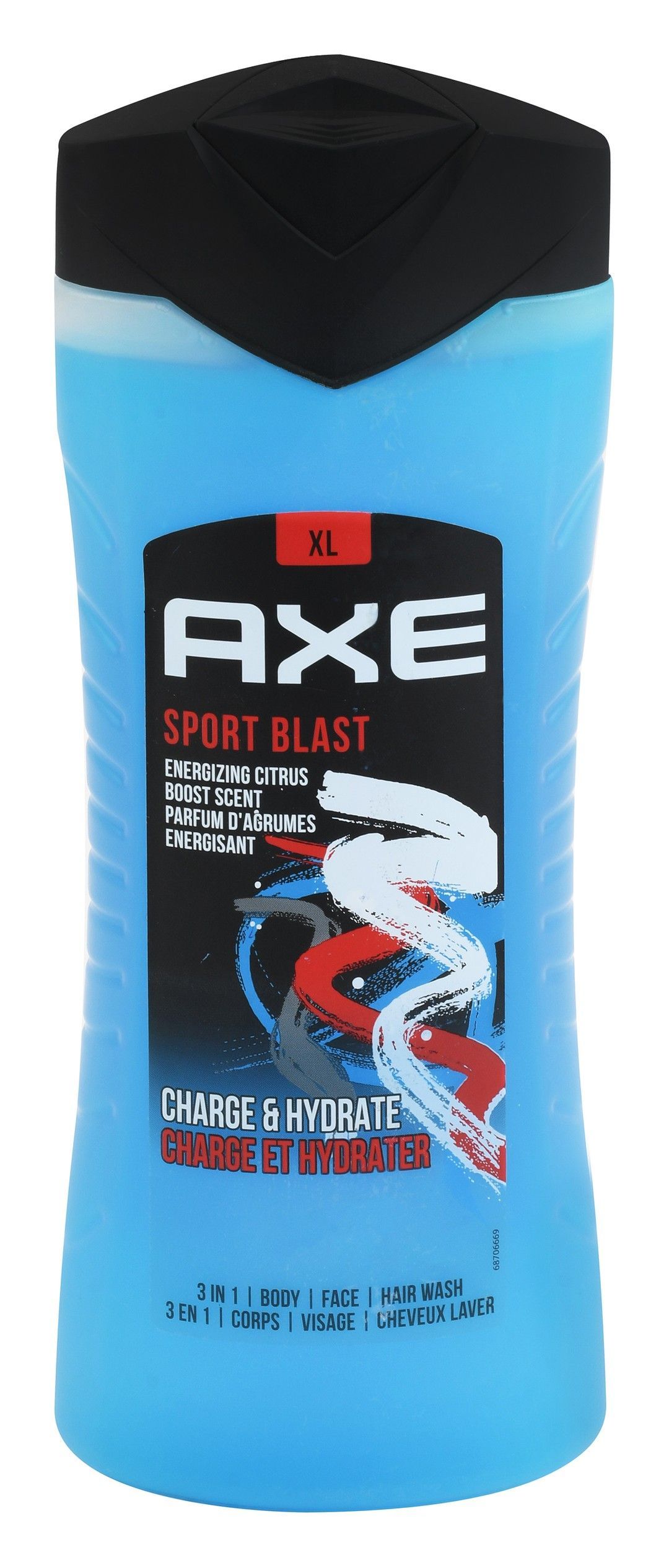 Axe Sport Blast Charge & Hydrate 3in1 Body, Face & Hair Wash Energizing Citrus Boost Scent, 400ml