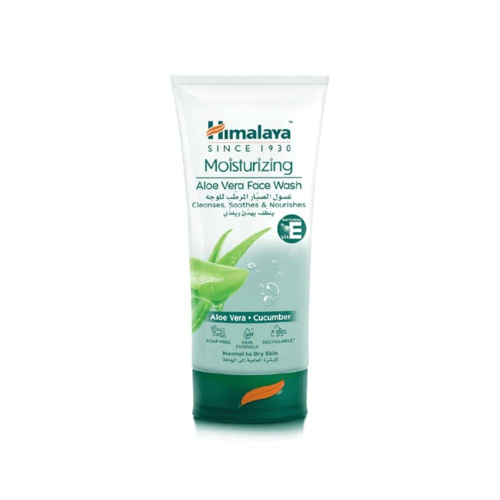 Himalaya Herbals Gentle Hydrating Face Wash with Aloe Vera & Cucumber for Normal to Dry Skin, 150ml