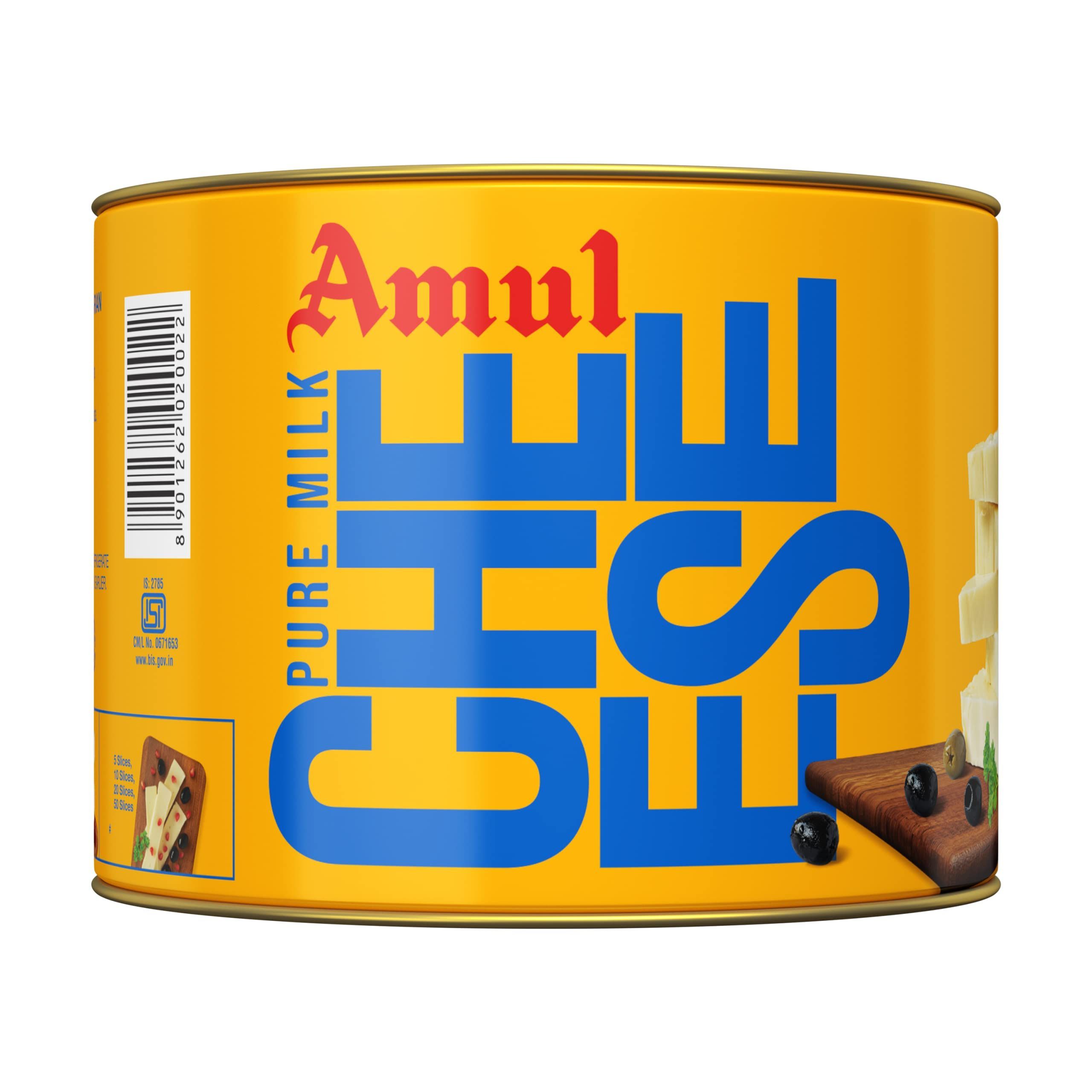 Amul Pure Milk Cheese Tin, 400g