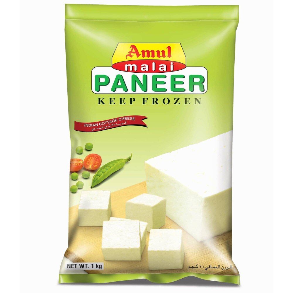 Amul Malai Diced Frozen Paneer, 1kg