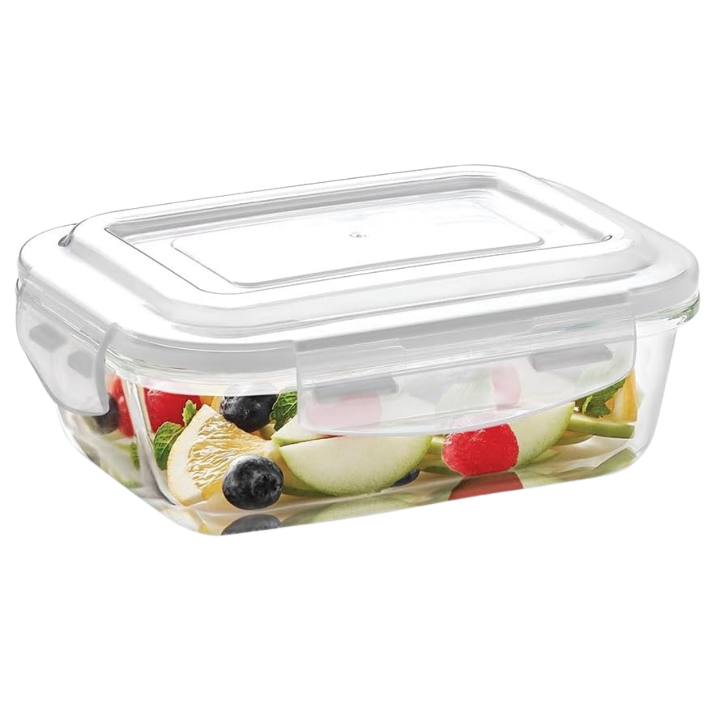 Borosil Klip N Store Rectangular Glass Container, 370ml