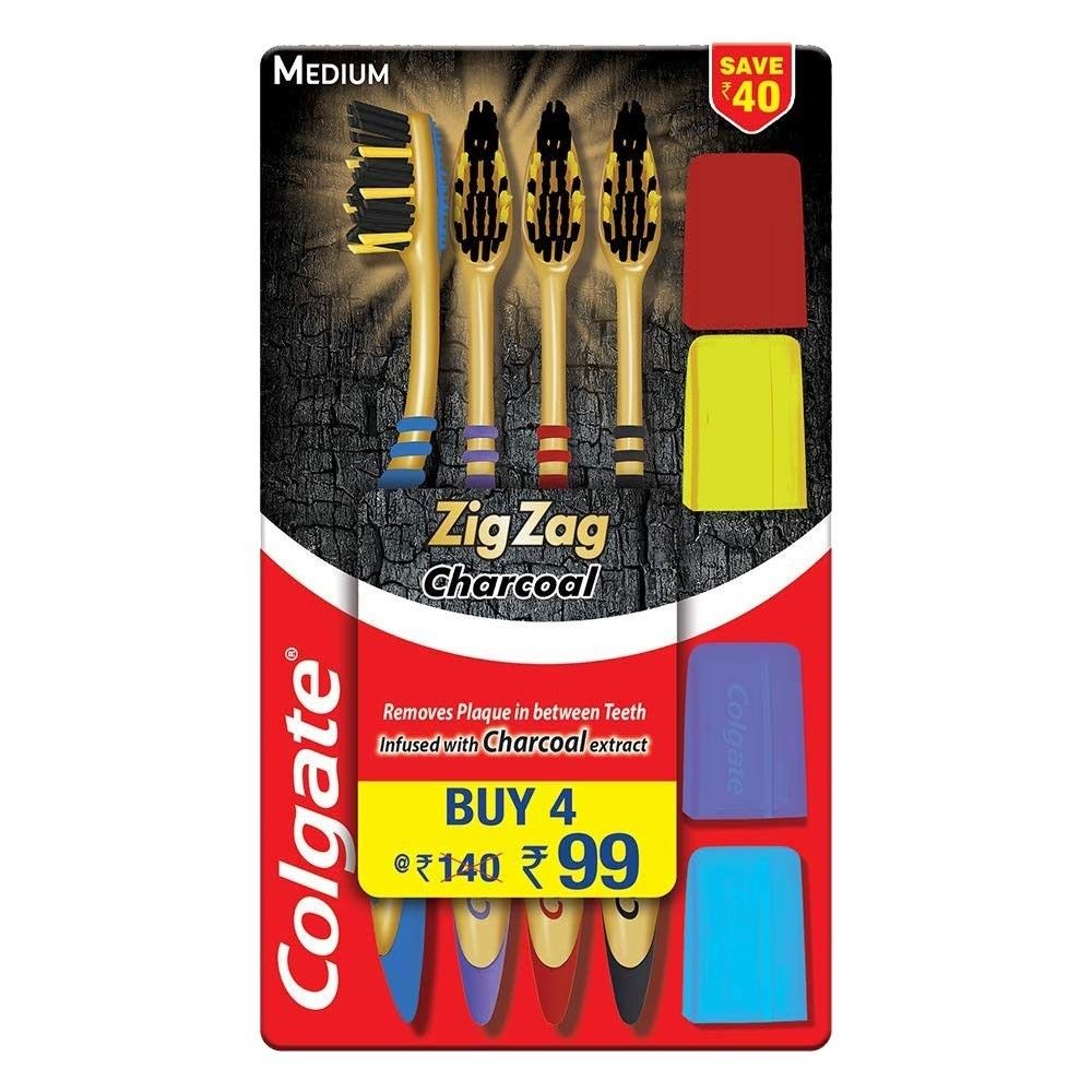 Zig Zag Charcoal Extracts, 4 Pieces
