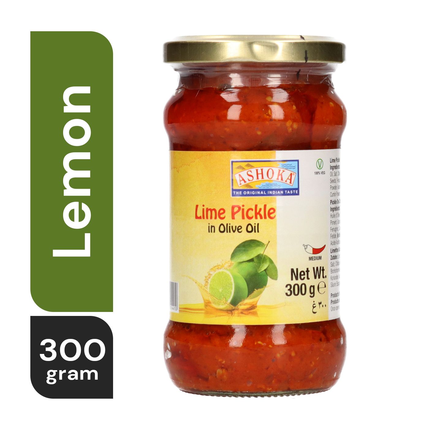 Ashoka Lemon Pickle in Olive Oil 300 g
