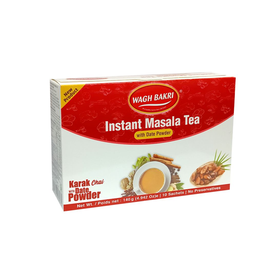 Wagh Bakri Instant Masala Tea with Date Powder, 140g