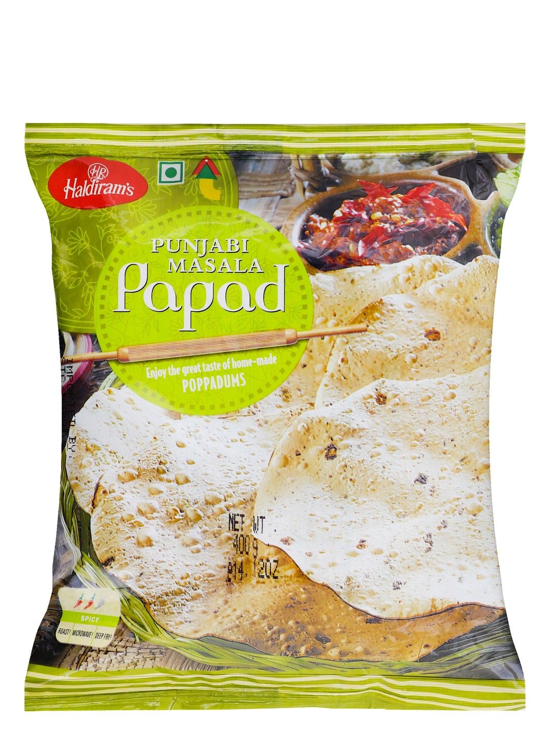 Haldirams Punjabi Masala Papad, 400g