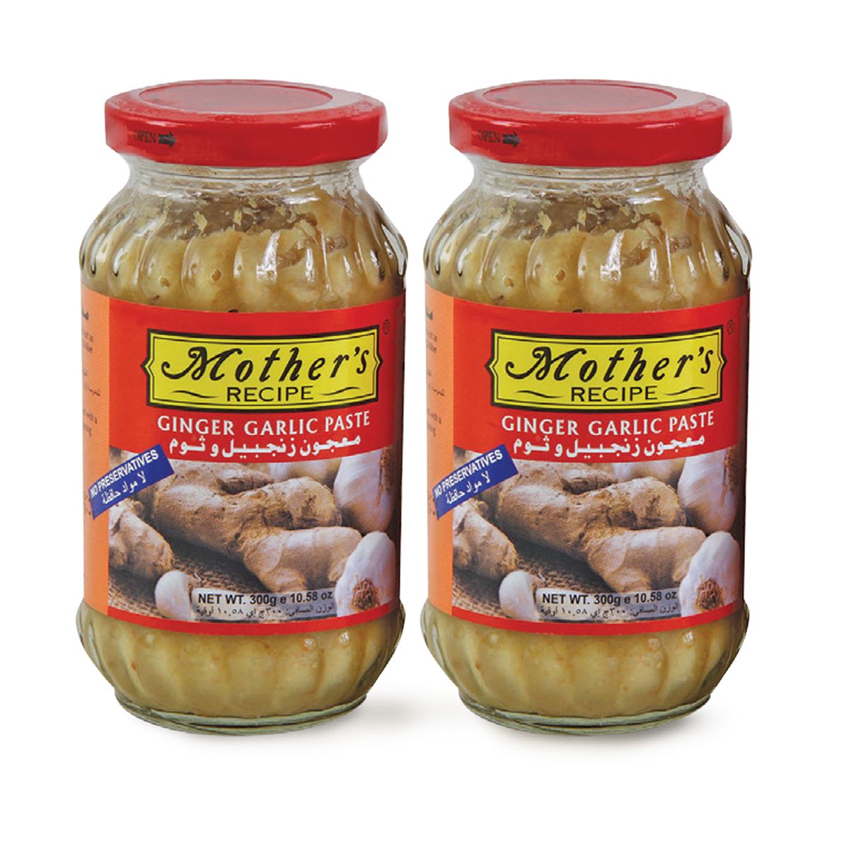Mother Recipe Ginger Garlic Paste 300 G X 2 Pcs
