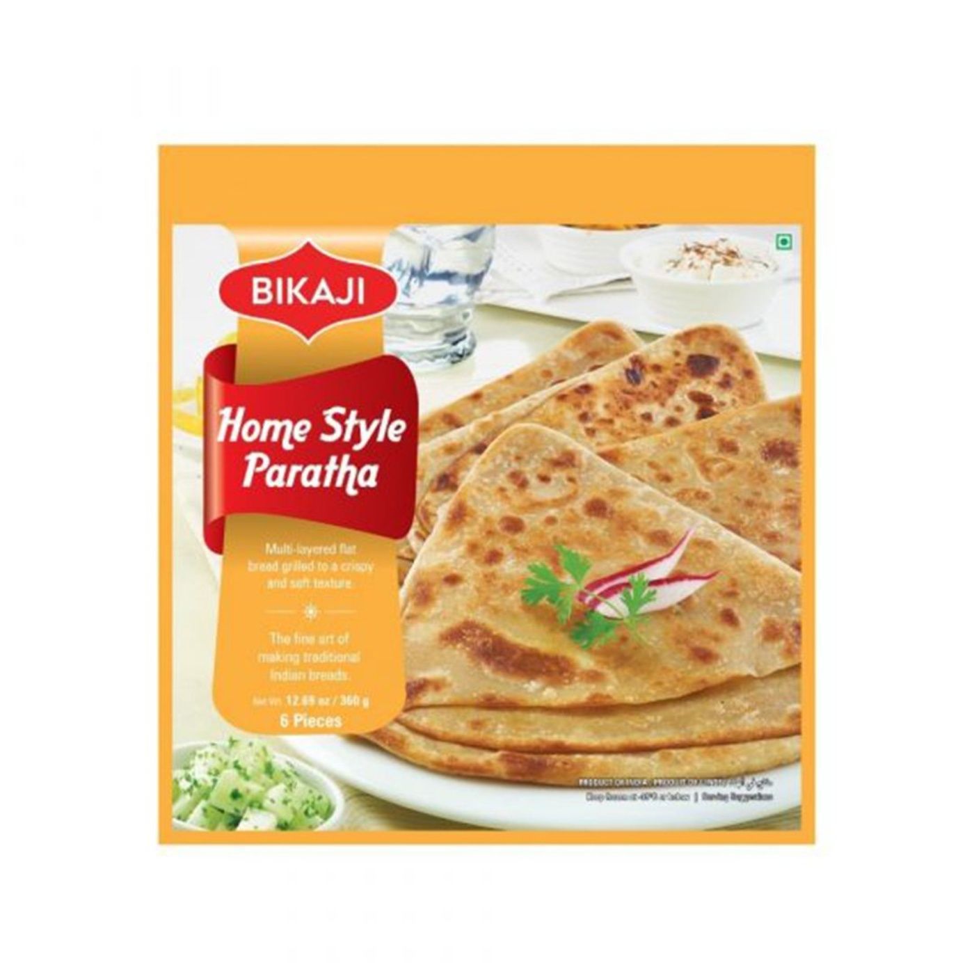 Bikaji Home Style Paratha, 6 Pieces