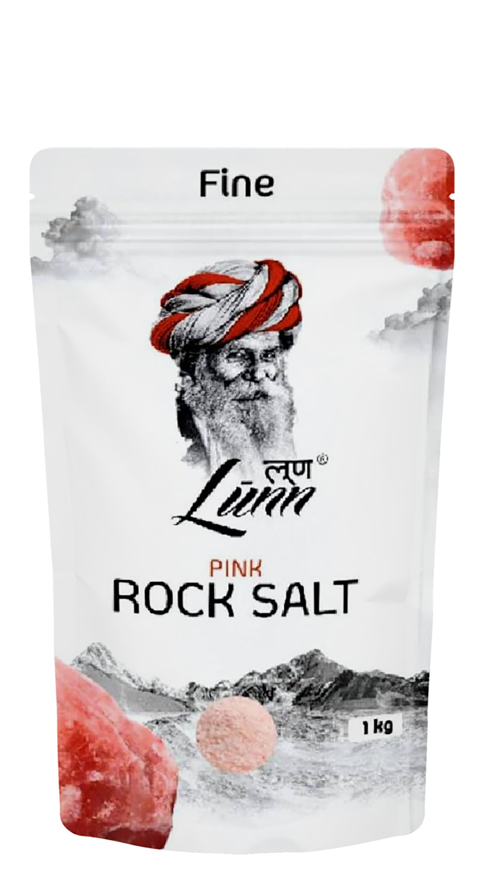 Lunn Fine Pink Rock Salt, 1kg