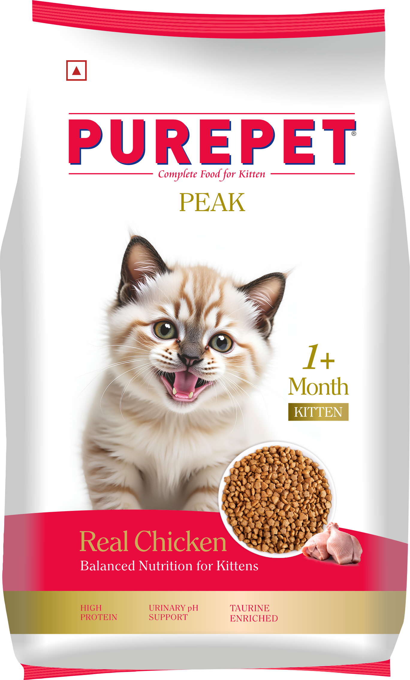 PurePet Peak Real Chicken Kitten Food, 1kg