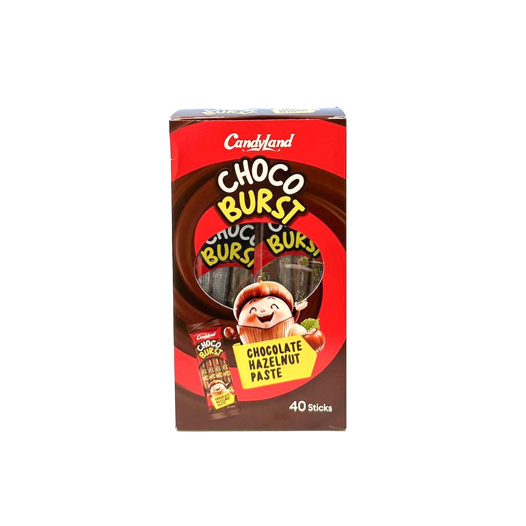 Candyland Choco Burst Chocolate Hazelnut Paste, 10x40 Sticks