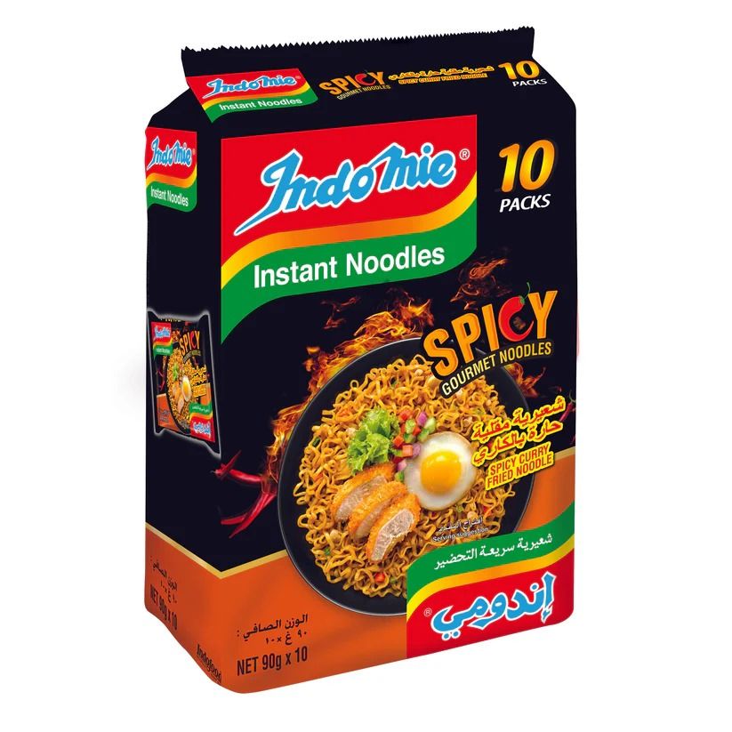 Indomie Spicy Curry Fried Noodles, 10x90g