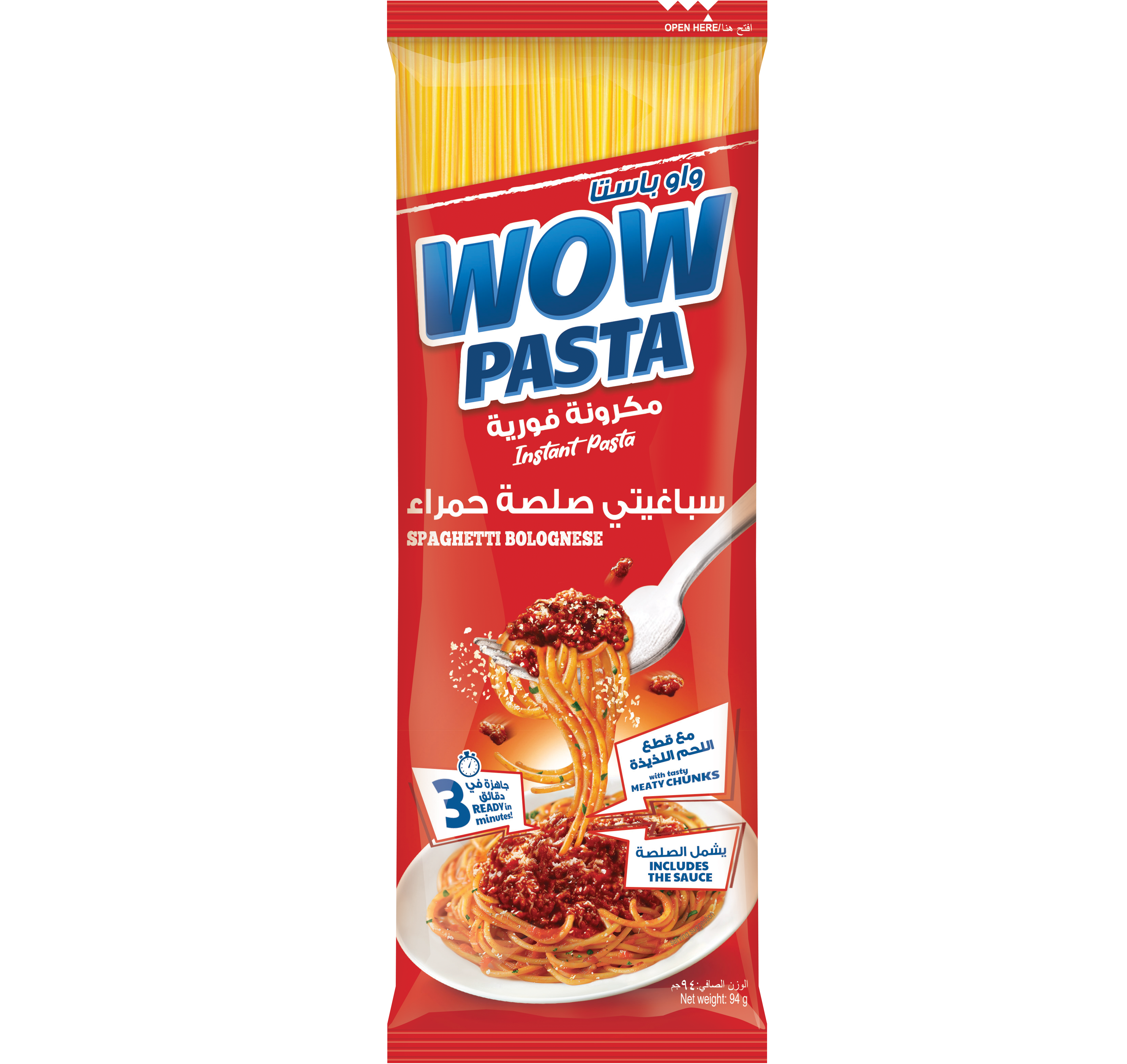 WOW Pasta Instant Spaghetti Bolognese, 94g