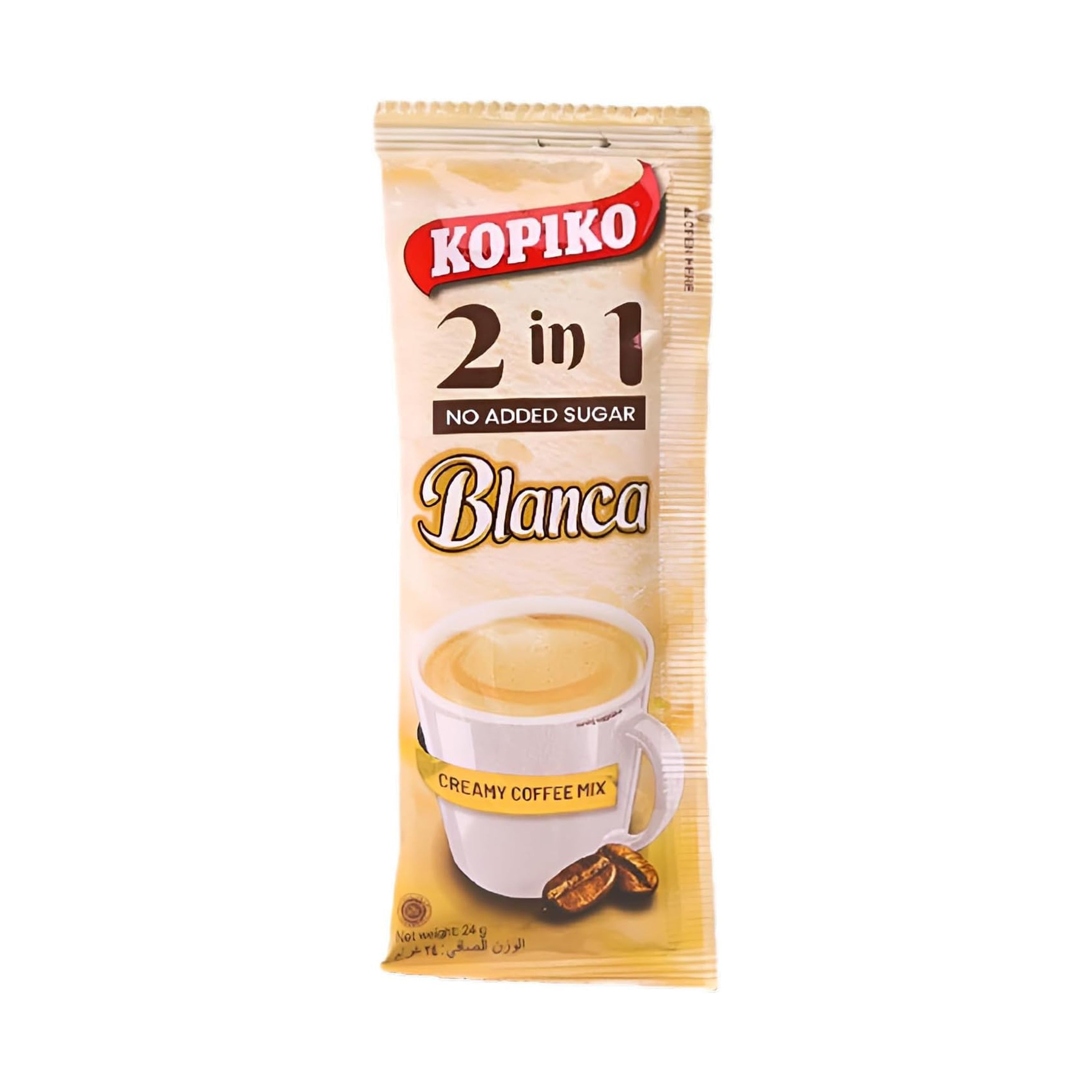 Kopiko 2in1 No Added Sugar Coffee - Blanca, 24g