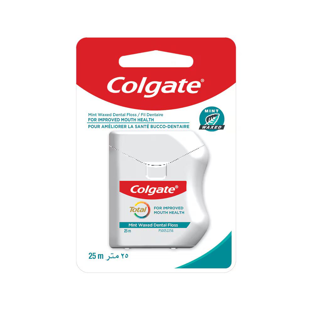 Colgate Total Mint Waxed Dental Floss, 25m