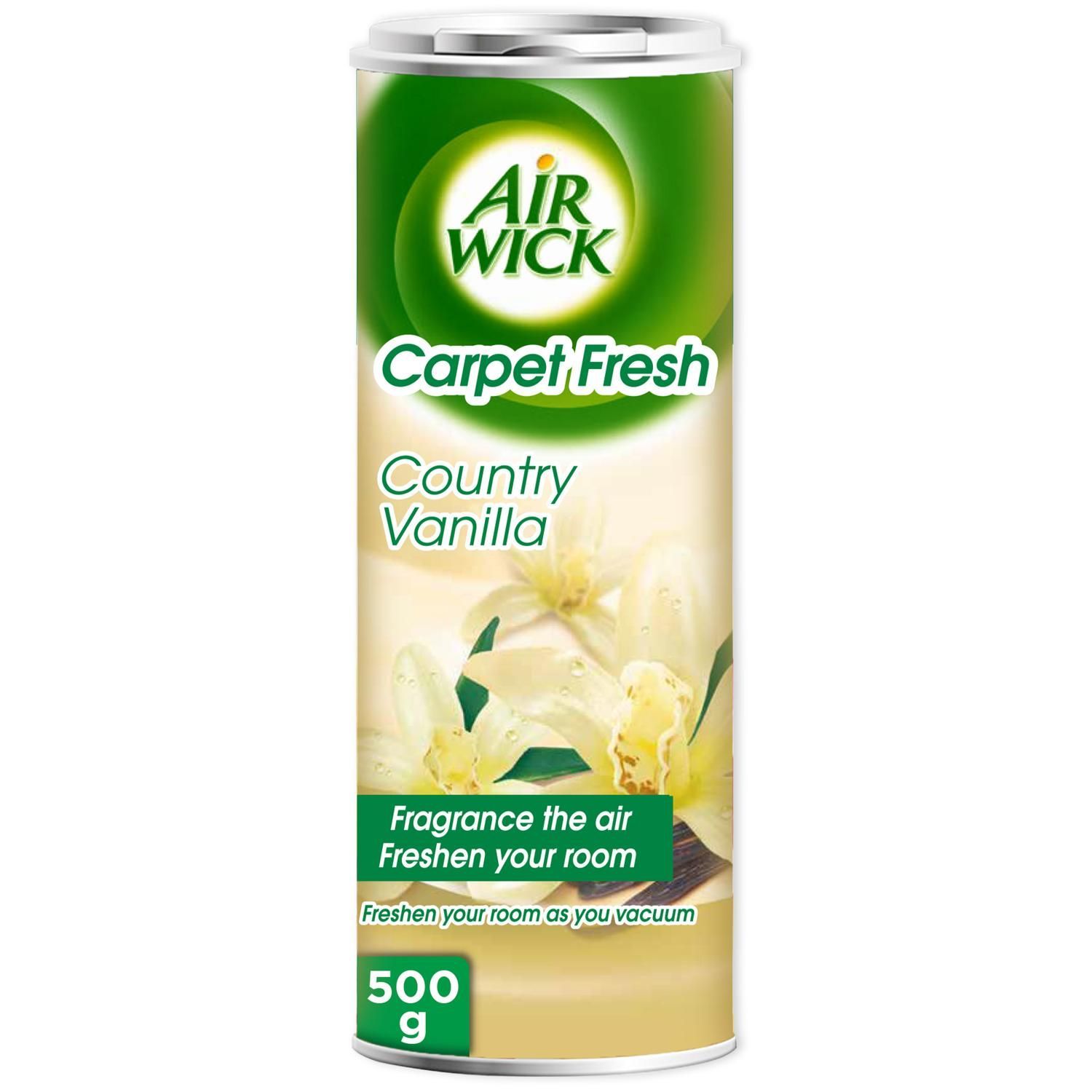 Air Wick Fresh Country Vanilla Scent Carpet Powder, 500g