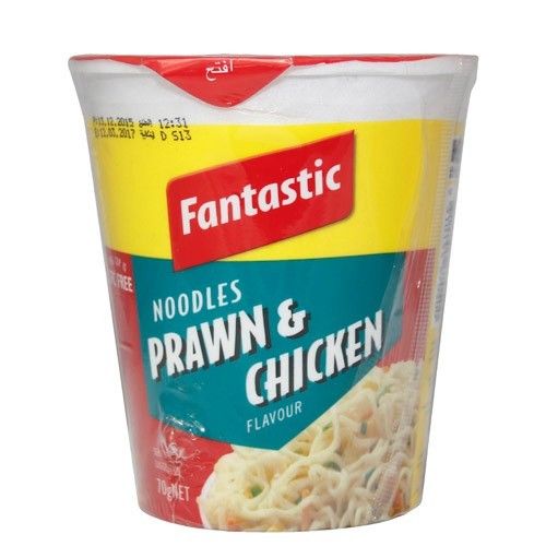Fantastic Instant Noodle Cup Prawn & Chicken Flavor, 70g