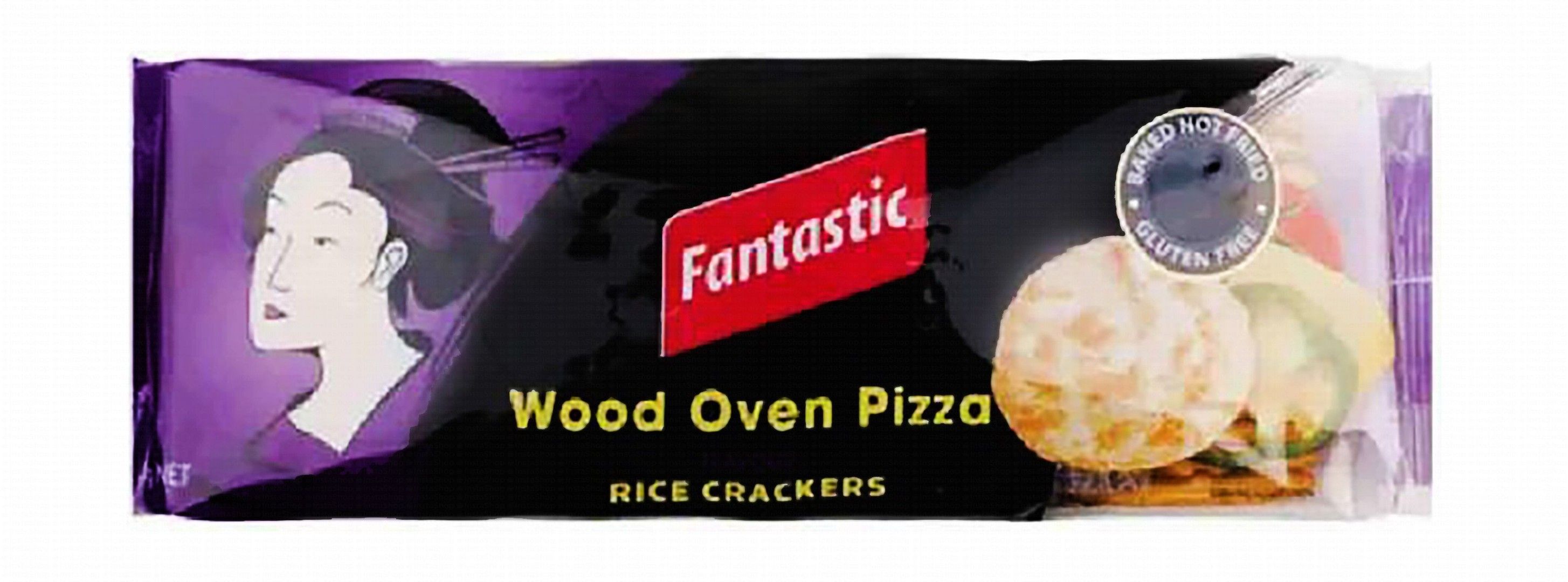 Fantastic Baked Rice Crackers Pizza Flavor, 100g