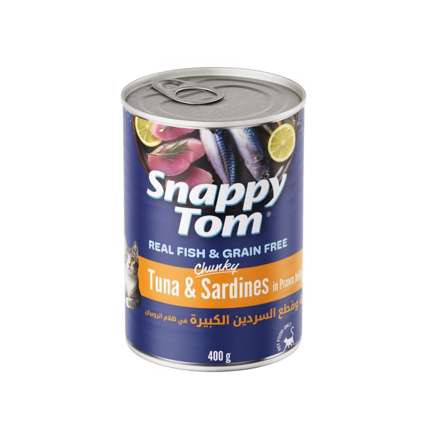 Snappy Tom Tuna & Chunky Sardines in Prawn Jelly 400 g