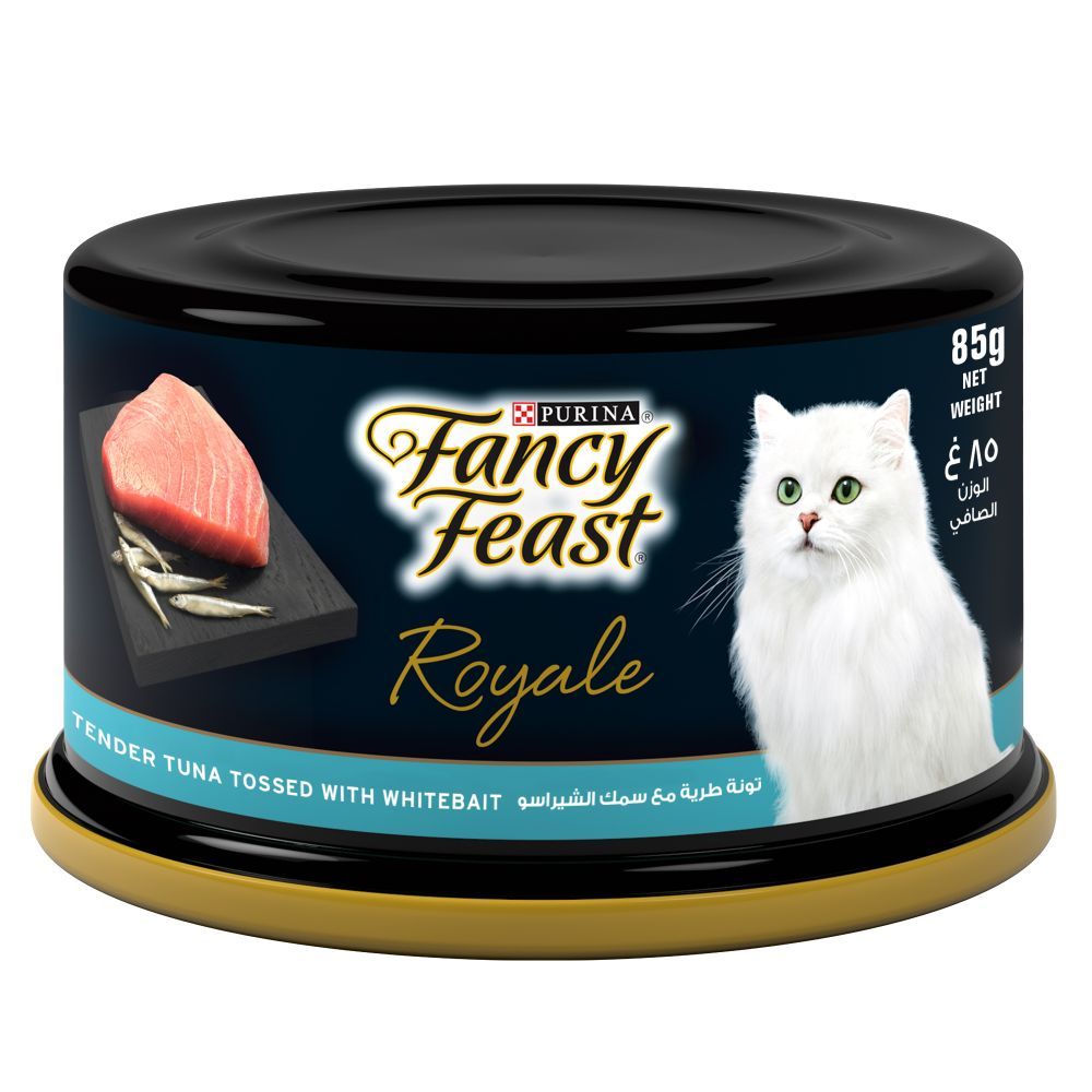 Purina Fancy Feast Royale Tender Tuna Tossed with Whitebait,  85g