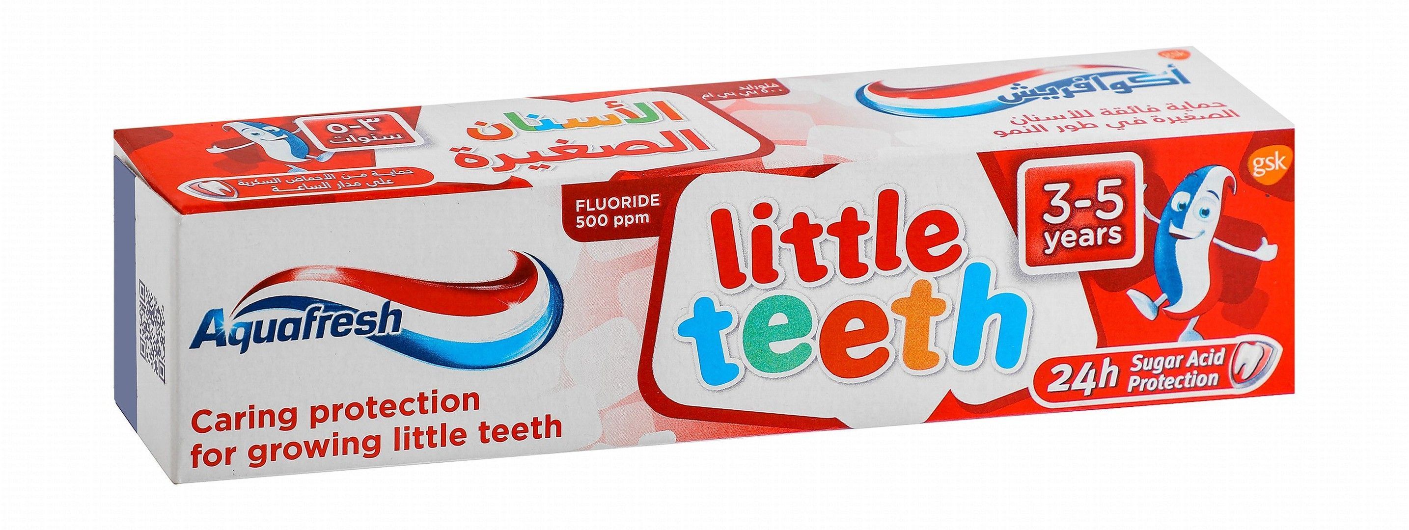 Aquafresh Mild Mint Flavor Little Teeth Kids Toothpaste for 3-5 Years, 50ml
