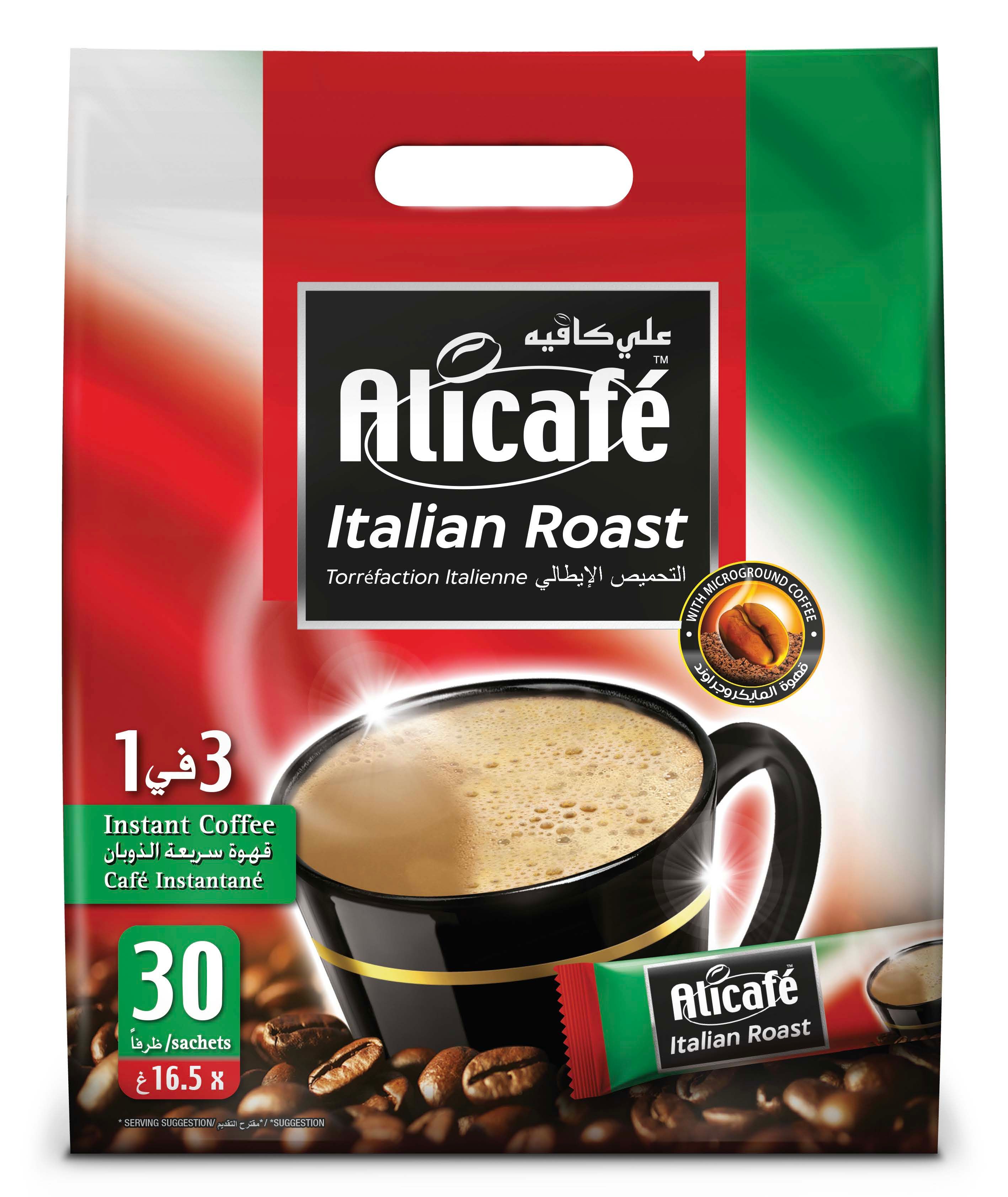 Alicafe Italian Roast 3-in-1 Instant Coffee, 30x16.5g