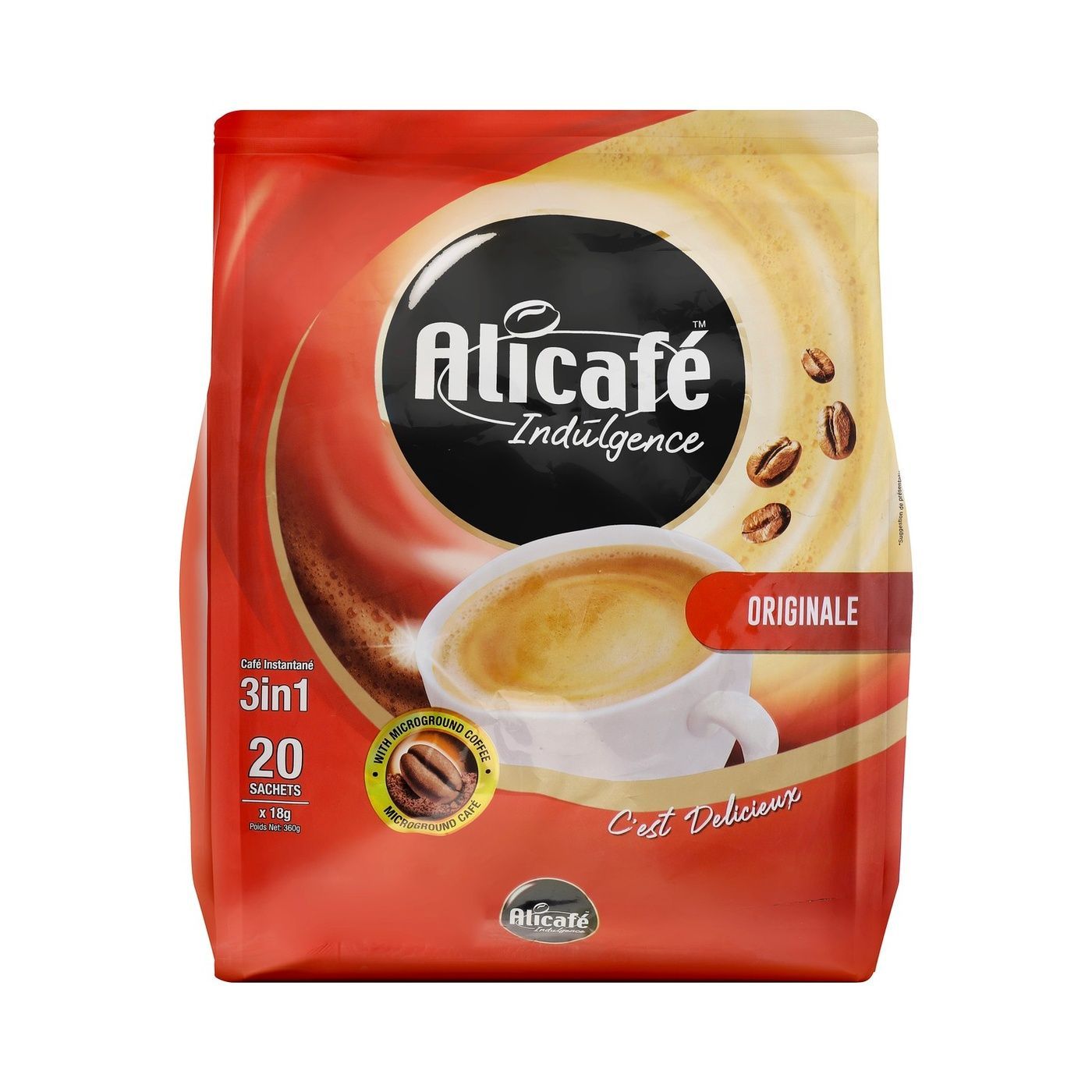 Alicafe 3 In 1 Original Coffee, 20x18g