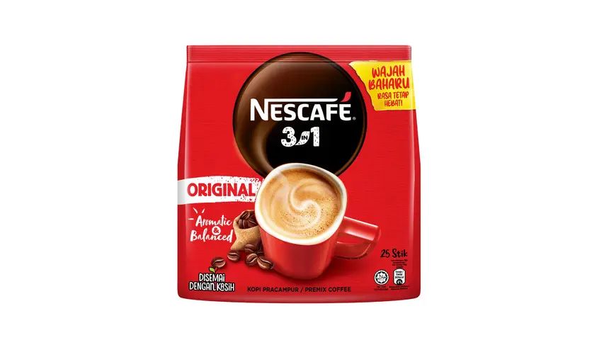 Nescafe Original  3 In 1 Instant Coffee Stick, 25x18g