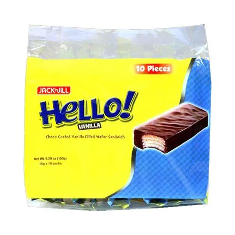 Jack n Jill Hello Wafer Assorted, 2 x 150g