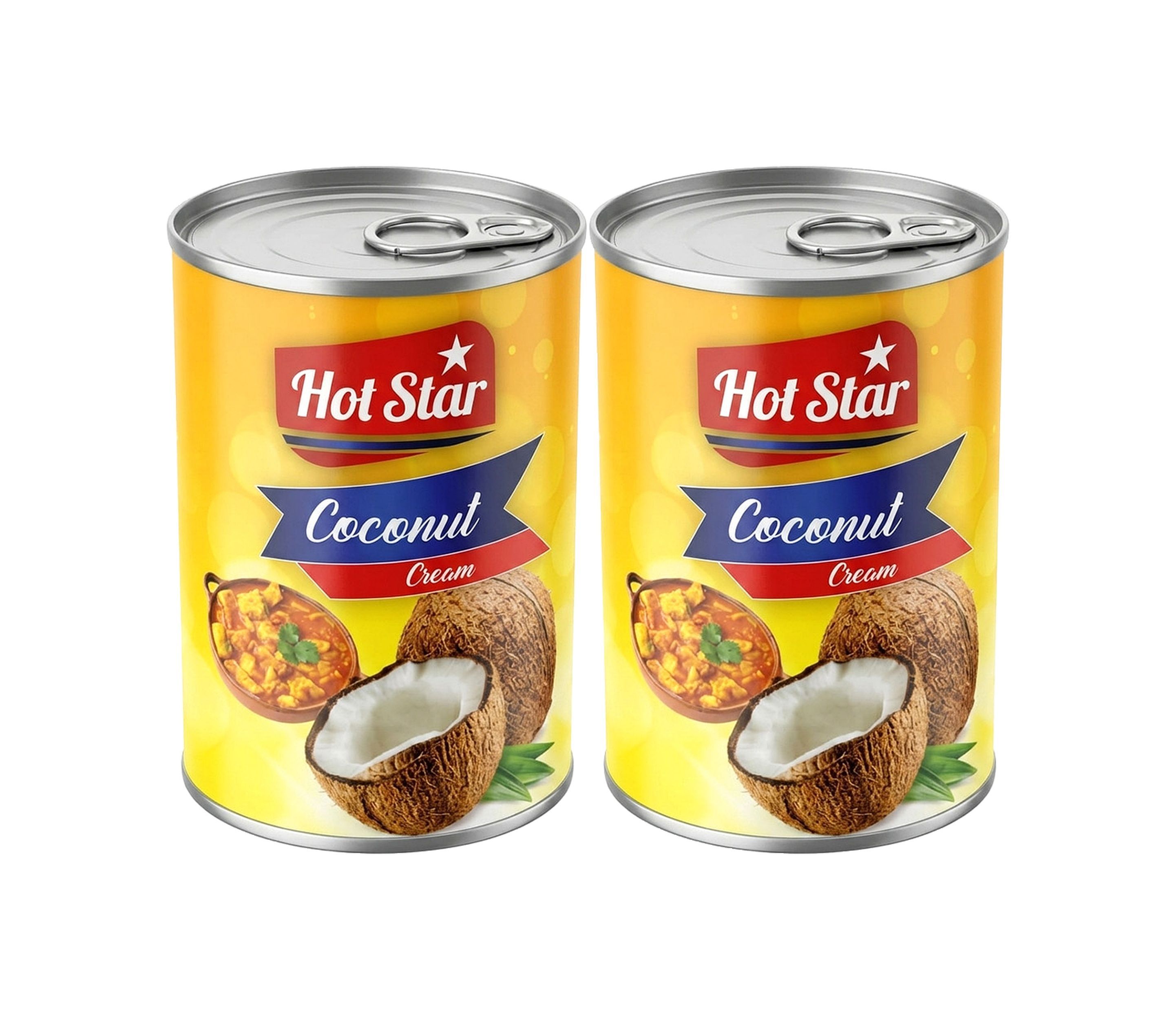 Hot Star Coconut Cream, 2x400ml