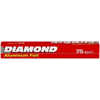 Diamond Aluminium Foil Silver, 75sqft