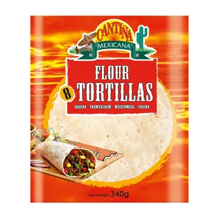 Cantina Mexicana 8 Flour Tortilla Bread, 340g