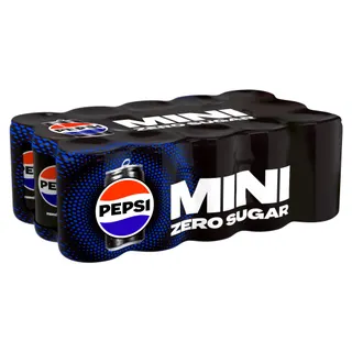 Pepsi Cola Soft Drink Zero Mini Cans, 15x155ml
