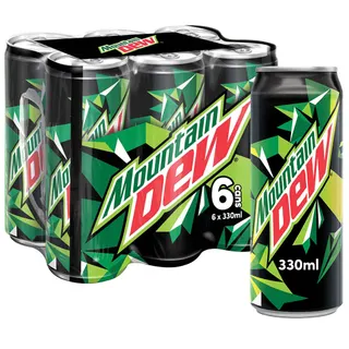 Mountain Dew Cans, 6x330ml