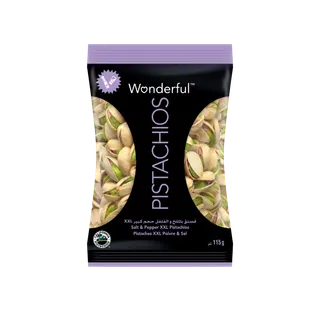 Wonderful Salt & Pepper XXL Pistachios, 115g