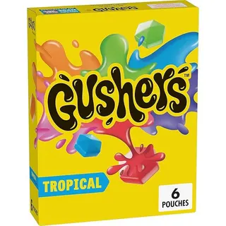 Betty Crocker Fruit Gushers Tropical Flavors Snacks, 136g