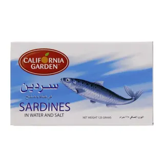 C/G SARDINES IN WATER AND SALT 125GM