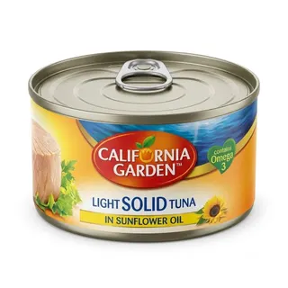 California Garden Light Solid Tuna in Sunflower Oil, 185g