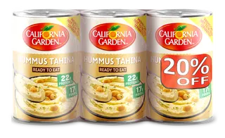 California Garden Hommos Tahina, 3x400g