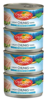 California Garden Light Tuna Chunks in Water & Salt 4 x 170 gr
