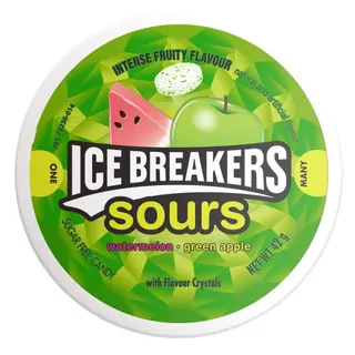 Ice Breakers Watermelon & Green Apple Sour Candy, 42g