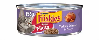 Purina Friskies Prime Filets Wet Cat Food with Turkey in Gravy, 156g