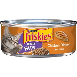 Friskies Cat Chicken Dinner In Gravy Meaty Bits 156 G