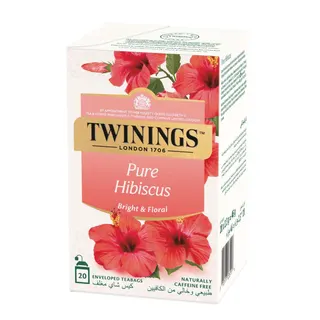 Twinings Pure Hibiscus Meast Tea Bags, 20 Bags