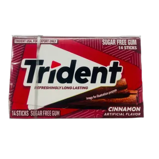 Trident Cinnamon Sugar Free Gum, 14 Pieces