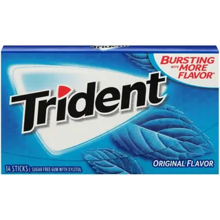 Trident Original Gum, 14 Sticks, 26.6g