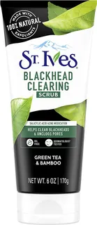 St.Ives Green Tea & Bamboo Blackhead Clearing Face Scrub, 170g