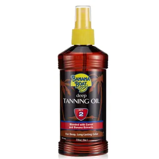 Banana Boat Deep Tanning Oil Spray with Carrot & Banana Extracts SPF2, 236ml