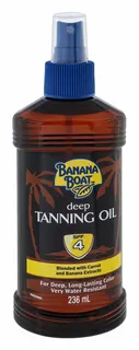 Banana Boat Water-Resistant Deep Tanning Oil Spray with Carrot & Banana Extracts SPF4, 236ml