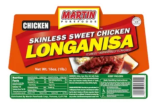 Mabuhay Skinless Sweet Chicken Longanisa, 300g