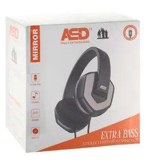 ASD Mirror Black Over-Ear Headphones